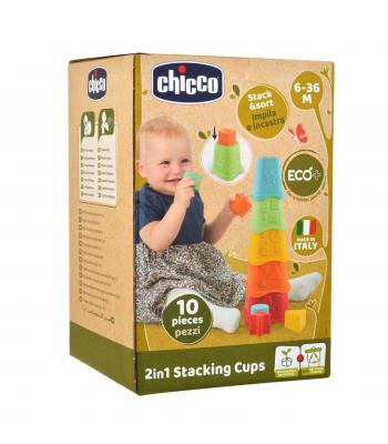 CHICCO Copos Empilháveis 2 em 1 Eco - 93731 