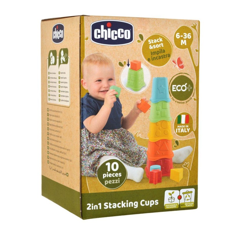 CHICCO Copos Empilháveis 2 em 1 Eco - 93731 