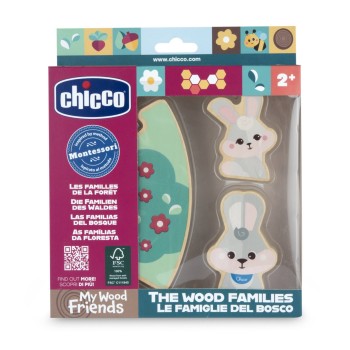 Família de Coelhos, Pai e filha em madeira - 122081 - CHICCO
