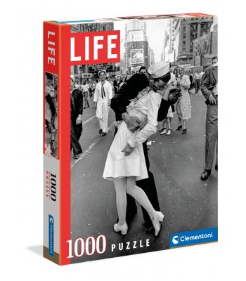 Clementoni Puzzle de 1000 peças -The Kiss, Life Magazine - 39631