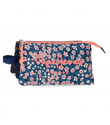Estojo Triplo Pepe Jeans, coleção Leslie - 6424321