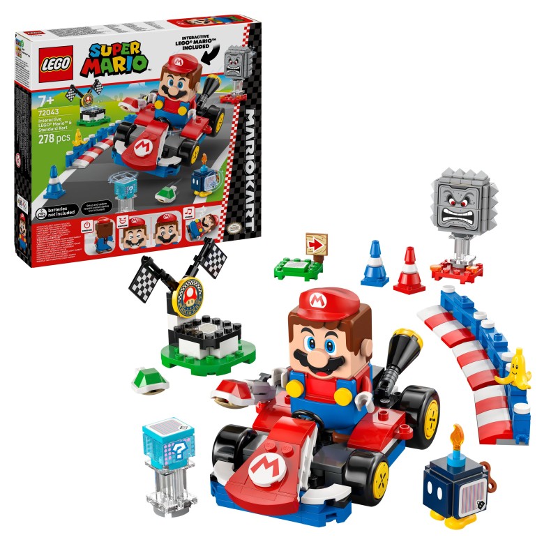 LEGO Super Mario - 72043 – LEGO® Mario™ interativo e Kart padrão  Theme