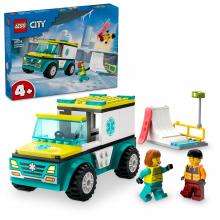 LEGO City - 60403 - Ambulância de Emergência e Snowboarder