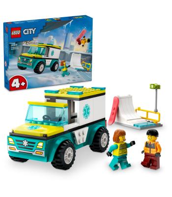 LEGO City - 60403 - Ambulância de Emergência e Snowboarder
