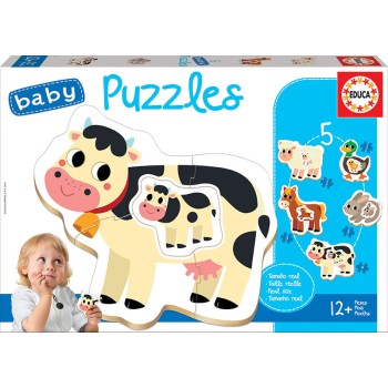 Baby Puzzles Animais da quinta - 17574 - EDUCA 