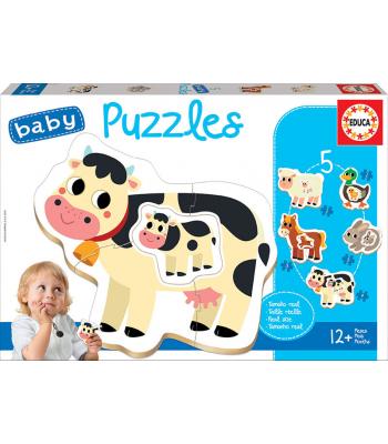 Baby Puzzles Animais da quinta - 17574 - EDUCA 