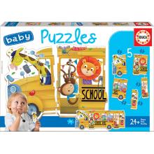 Baby Puzzles Autocarro de animaizinhos - 17575 - EDUCA