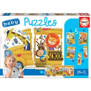 Baby Puzzles Autocarro de animaizinhos - 17575 - EDUCA 