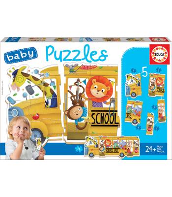 Baby Puzzles Autocarro de animaizinhos - 17575 - EDUCA 