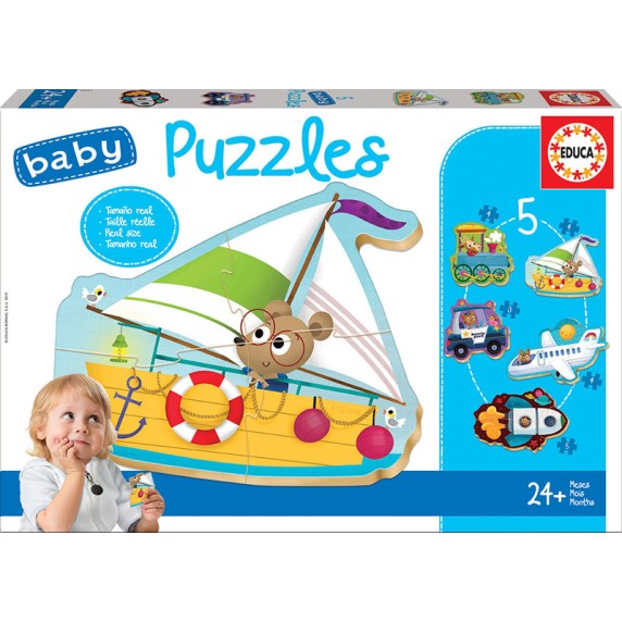 Baby Puzzle veículos - 18059 - EDUCA 