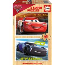 EDUCA Puzzle 2x25 Cars 3  - 17173