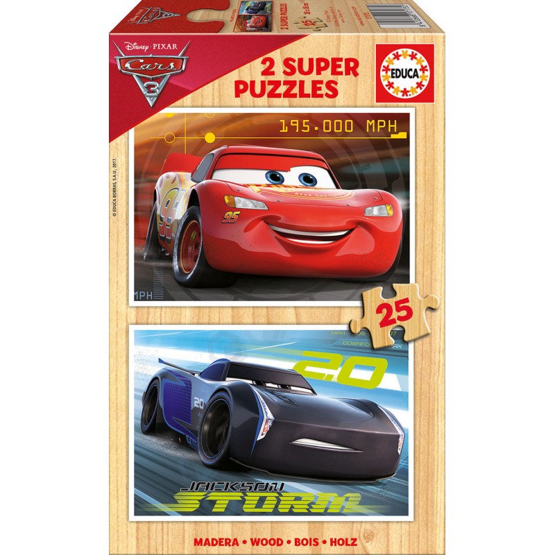 EDUCA Puzzle 2x25 Cars 3  - 17173