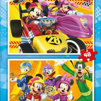 EDUCA Puzzle 2x48 Mickey e os Superpilotos - 17239