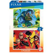 EDUCA Puzzle 2x48 peças: Disney Pixar - 18634