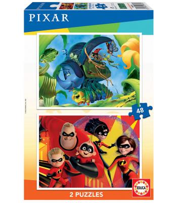 EDUCA Puzzle 2x48 peças: Disney Pixar - 18634 