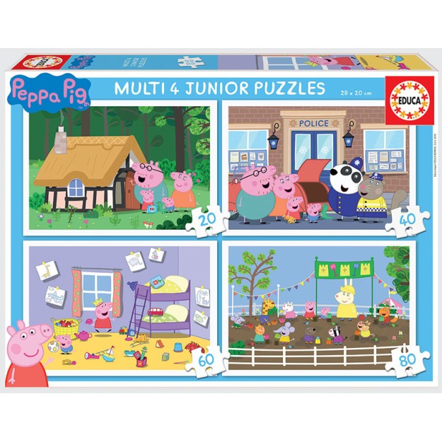EDUCA Puzzle Multi 4 Peppa Pig - 18645 
