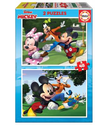 Educa Puzzle 2x48 peças - 18885 - Mickey & Friends