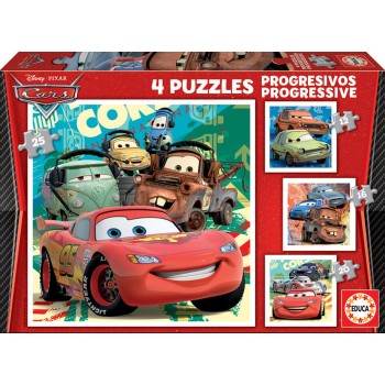 EDUCA Puzzle progressivo, Cars 2 - 14942 