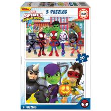 EDUCA Puzzle 2×20 peças, Spidey & His Amazing Friends - 19296