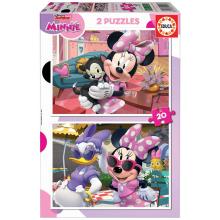 EDUCA Puzzle 2x20 peças, Minnie - 19297