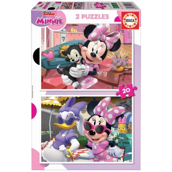 EDUCA Puzzle 2x20 peças, Minnie - 19297