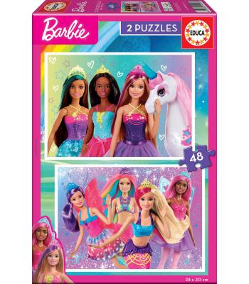 EDUCA Puzzle 2x48 peças, Barbie - 19299 