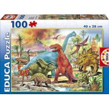 Puzzle 100 "Dinossauros" 13179