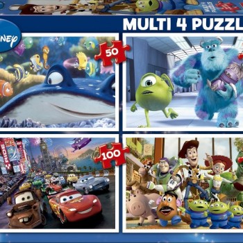 EDUCA Puzzle 4 em 1 Disney - 15615