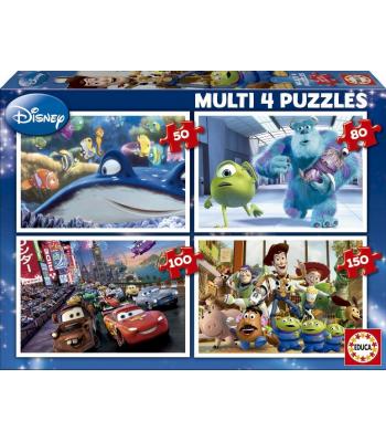 EDUCA Puzzle 4 em 1 Disney - 15615