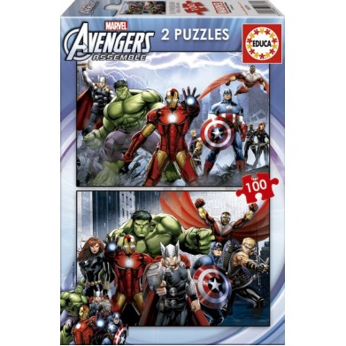 Puzzle 2x100 Avengers Assemble