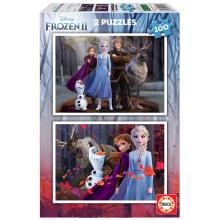 EDUCA Puzzle 2x100 peças Frozen II - 18111