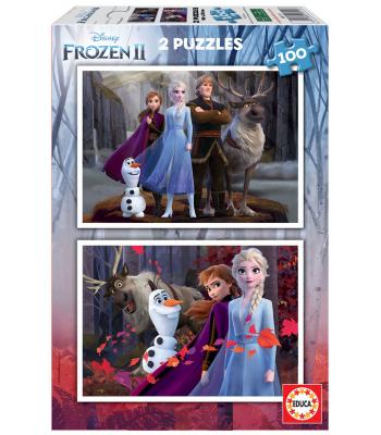 EDUCA Puzzle 2x100 peças Frozen II - 18111