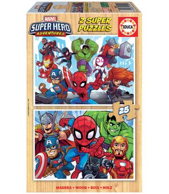 EDUCA Puzzle 2x25 Super Heróis - 18599 