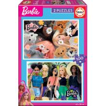 Educa Puzzle 2x100 peças - Barbie - 19300