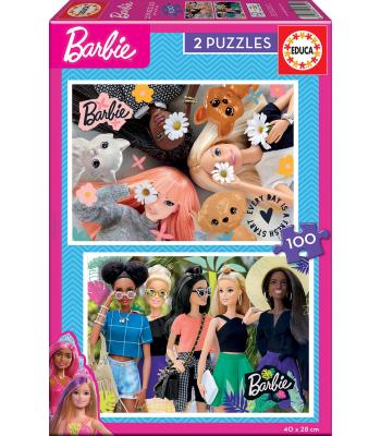 Educa Puzzle 2x100 peças - Barbie - 19300 