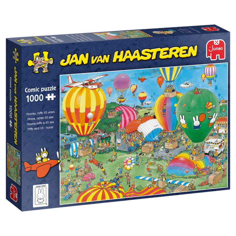 Puzzle Comic 20024 - Jan van Haasteren - Hooray, miffy 65 anos