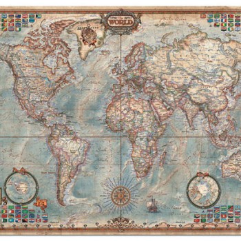Puzzle "Mapa Mundo, mapa político" - 14827