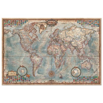 Puzzle "Mapa Mundo, mapa político" - 14827