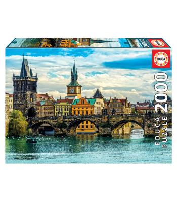 Puzzle - 18504 - Vistas de Praga EDUCA