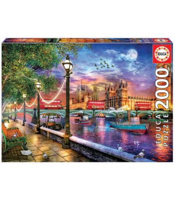 Educa Puzzle 2000 peças - 19046 - Londres ao pôr-do-sol