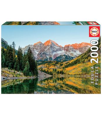 Educa Puzzle 2000 peças - Maroon Bells, Estados Unidos - 19279 