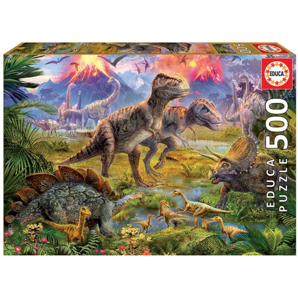 Puzzle "Encontro de Dinossauros"