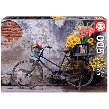 Puzzle - 17988 - Bicicleta com Flores