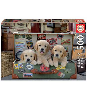 Puzzle Cachorros na mala - 17645 - EDUCA