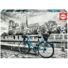 Puzzle - 18482 - Bicicleta perto de Notre Dame  EDUCA