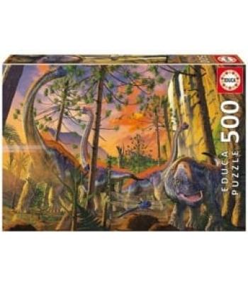 Educa Puzzle 500 Peças - Dinossauro Curioso, Vincent Hie - 19001