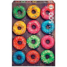 Educa puzzle 500 peças - 19005 - Donuts coloridos