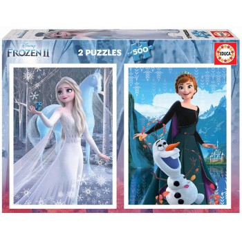 EDUCA Puzzle 2x500 peças - Frozen II - 19016 