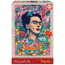 Educa Puzzle 500 peças - Viva la Vida, Frida Kahlo - 19251