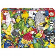 Educa Puzzle 500 peças, Papagaios - 19547